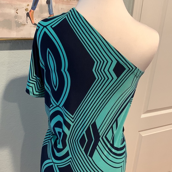 Marisa Kenson Collection One Shoulder Bodycon Midi Dress • Maybelinn • Sz XS NEW - Picture 9 of 15